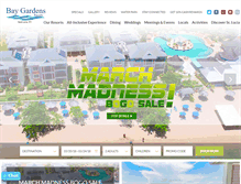 Tablet Screenshot of baygardensresorts.com